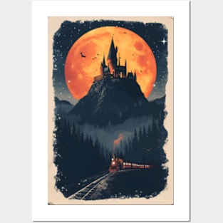 A Castle Under the Moon - Fantasy Posters and Art